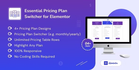 Essential Pricing Plan Switcher for Elementor 1.0 GPL