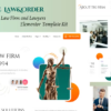 Law & Order – Law Firm and Lawyers Elementor Template Kit GPL
