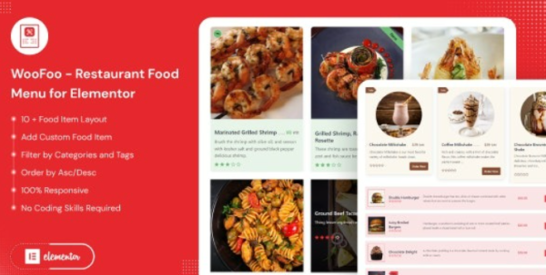 WooFoo – Restaurant Food Menu for Elementor 1.0 GPL