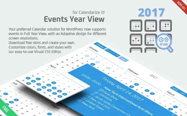 Events Year View for Calendarize it! 1.1.0.98301 GPL