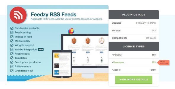 Feedzy RSS Feeds Premium 2.2.5 GPL